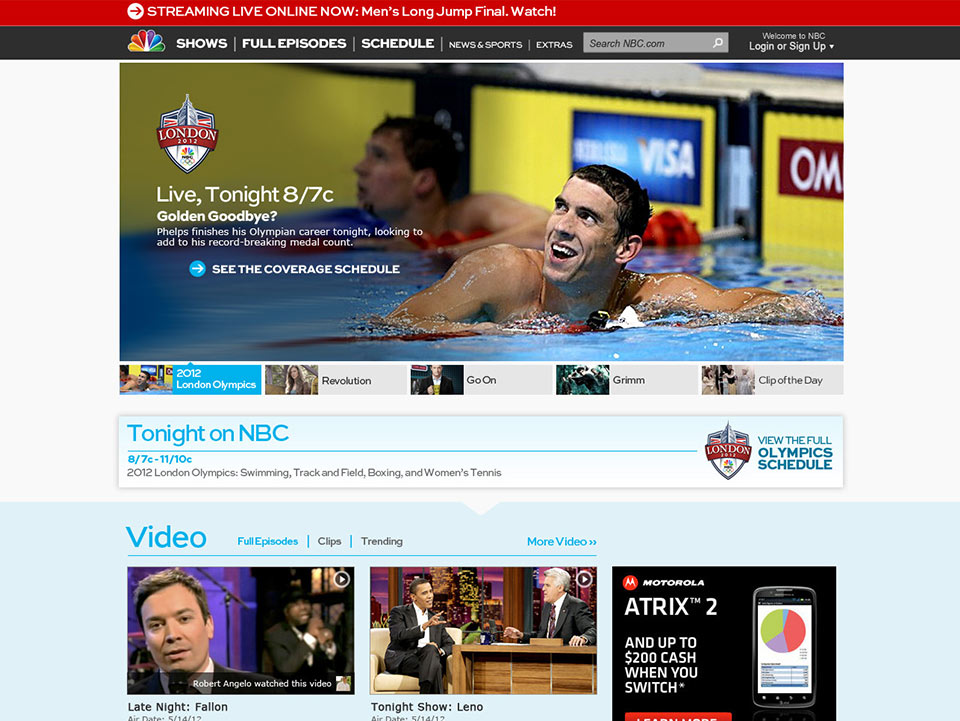 NBC - Project - Site Landing